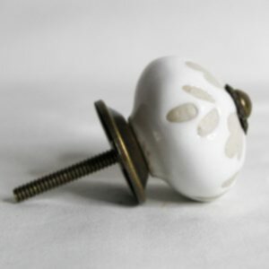 White Ceramic Knob - Image 3