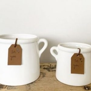 Ceramic Planter with Tag - Image 2